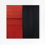 CALLUM INNES, Untitled Lamp Black / Crimson Red, 2021