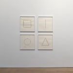 CORNELIA PARKER, Self Portrait as a Triangle, a Line, a Circle and a Square, 2015
