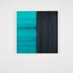 CALLUM INNES, Untitled Lamp Black / Caribbean Turquoise, 2021