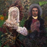 Orlando Almanza, Sin Titulo (man picking fruit/flowers)
