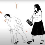 En Mi chica con su bolsa Takashi Murakami me ayuda a obtener inspiración, el artista es golpeado ferozmente por su pareja, esperando de manera pasiva la llegada del dolor o de la inspiración como única vía para conseguir resultados coherentes en la escena del arte contemporáneo actual.