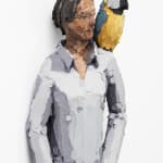 Vesa-Pekka Rannikko, Parrot Sitting on Womans Shoulder, 2020