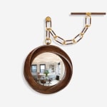 CAROL EGAN, ‘Montre A Gousset’ Mirror (Walnut)