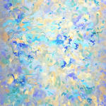 Abstract painting by Kuwaiti artist Latifa Alajlan. GALERIE FARAH FAKHRI Abidjan