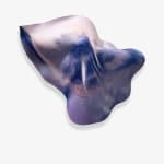 Sculptural painting by Bechir Boussandel entitled De l'autre côté de la montagne on view at GALERIE FARAH FAKHRI, Abidjan, Ivory Coast