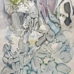 Work on paper inspired by the oceans by Ann,es Waruguru at GALERIE FARAH FAKHRI