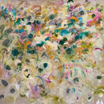 Abstract painting by Latifa Alajlan, When the Sky Touched the Ground, GALERIE FARAH FAKHRI