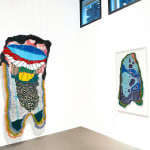 Exhibition View Leave the Door Open by Troy Makaza GALERIE FARAH FAKHRI showing The Invisible Threshold and Of Gods and Man