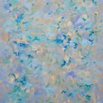 Abstract painting by Kuwaiti artist Latifa Alajlan. GALERIE FARAH FAKHRI Abidjan