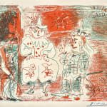 Pablo Picasso, L'Ecuyère et les Clowns, 1961
