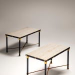 GILBERT POILLERAT, 'ASTROLABE' COFFEE TABLE, c. 1935