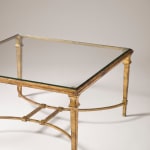GILBERT POILLERAT, 'ASTROLABE' COFFEE TABLE, c. 1935