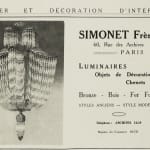 SIMONET FRÈRES, CHANDELIER, c. 1925