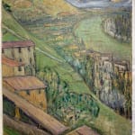 JULIETTE ROCHE, Femme dans un jardin (recto) / Paysage de Serrières (verso), Circa 1920-1930