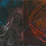 Paco Knöller, Blaue Linien am Grund, H 502, H 503, 2017/25