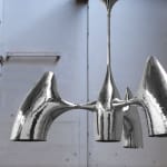 Philippe Hiquily, "Cygne" lamp, large, 1985
