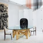 Philippe Hiquily, "Cygne" lamp, large, 1985