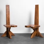 Dominique Zimbacca, Pair of tall chairs, c. 1970