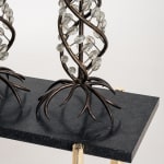 André Dubreuil, "Paris" pair of chairs with patina, 1988