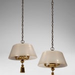 Tomaso Buzzi, Pair of ceiling lights, 1930