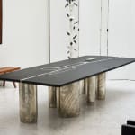 Emmanuel Jonckers, "Tribal Black Board" dining table, 2022