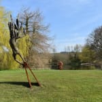 Monumental bronze sculpture of mythical Greek winged figure Icarus by Nicola Godden