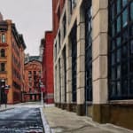 Painting of a street in New York City