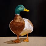 Painting of a mallard duck