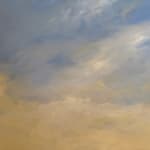 Landscape painting of a field