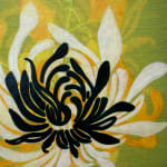 Abstracted floral painting