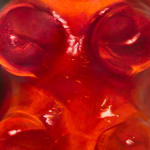 Painting of red gummy bear