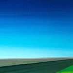 Abstracted landscape painting