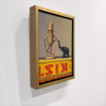 Painting of two toys on soda boxes