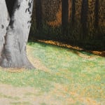 Painting of a tree with fall foliage