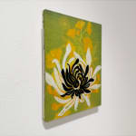 Abstracted floral painting