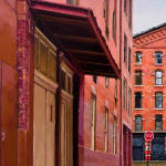 Painting of a New York City street