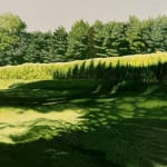 Painting of tree and field