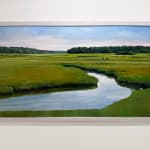 Painting of a marsh in the summer