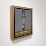 Painting of a toy rabbit