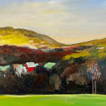 Painting of a Vermont field
