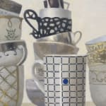 Painting of stacked teacups