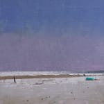 Painting of a nighttime seascape