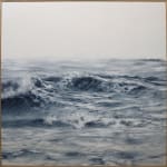 Painting of a rolling wave