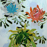 Abstracted floral painting