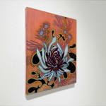 Abstracted floral painting