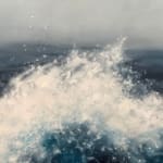 Painting of a surging wave