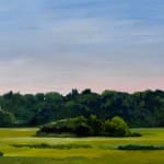 Painting of a marsh in the summer