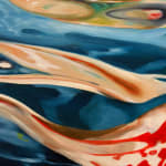 Painting of a woman under water