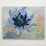Abstracted floral painting