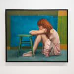 Painting of a woman with red hair